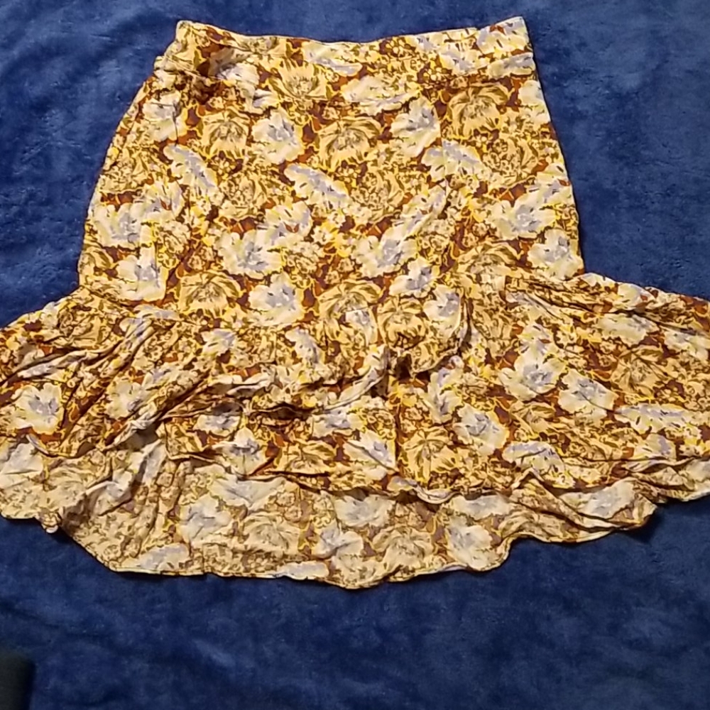 ♦️NWT Free People Tiered floral skirt